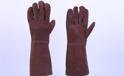 China Schweißhandschuh-Zwei-Schicht-volle Rindleder-Schweißhandschuhe dick haltbar und wärmeisolierende Arbeitsschutz-Handschuhe zu verkaufen