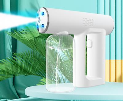 China Electric HandHeld Atomizing Air Disinfection Gun Rechargeable Blue Light Atomizing Sterilization Spray for sale