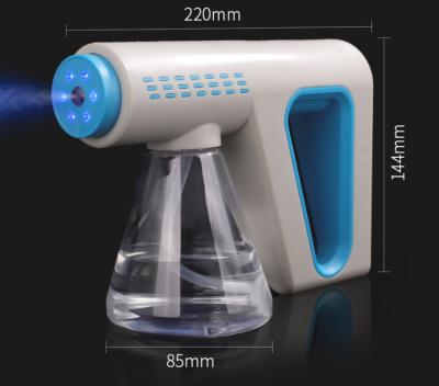 China Manual Two Speed Adjustment  Blue Light Disinfection Sanitizer Mist Spray Gun for sale