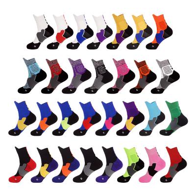 China Breathable men's professional fashion branded socks dropship in bulk mens basketball team elite good quality socks for adults for sale