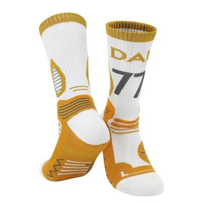 China Breathable Men's High Top Combat Basketball Team Sock Thick Towel Sports Socks Men's Long Tube Elite Socks Wholesale for sale