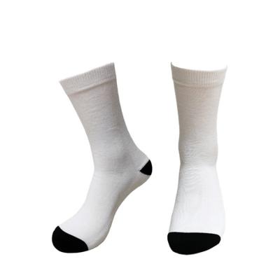 China Custom Hot Selling QUICK DRY Logo Printed Socks Polyester Blank tube white sock for sublimation for sale
