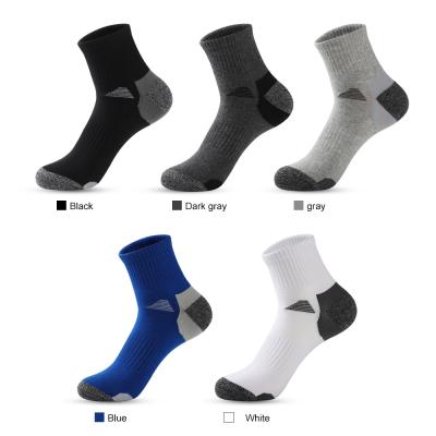 China Men's Sporty Loose Cheap Stocking Cut Out Ankle Cotton Athletic Socks Breathable Running Socks for sale