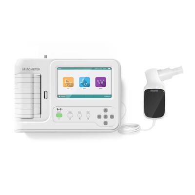 China 7 Inch Portable Spirometry Machine Mouthpiece 16L/S Lung Function Test Device for sale