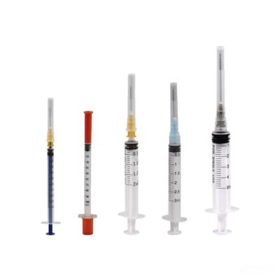 China Disposable 1ml Luer Lock Syringe Needle Sterilized 3ml 5ml 10ml 20ml 60ml for sale