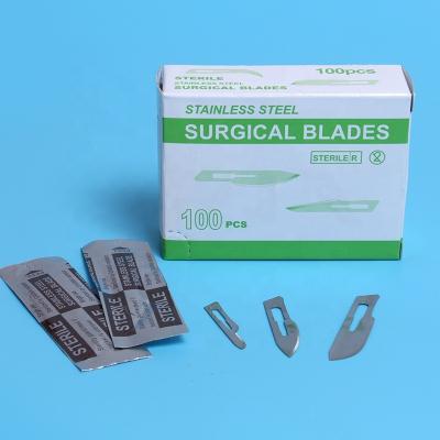 China Disposable Surgical Blades 10x10x15cm Stainless Steel Scalpel for sale