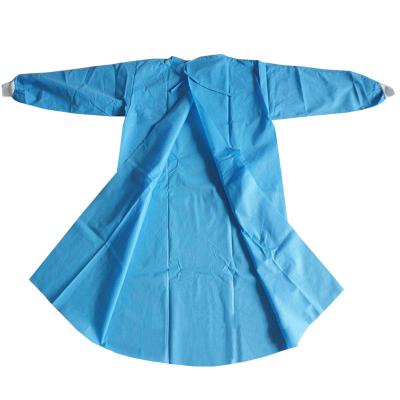 China 45GSM Level 2 Isolation Gown SMS Non Woven Disposable Autoclavable Surgeon for sale