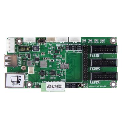 China Sysolution Small Size Asynchronous Card K20S 256x192 Pixels 3 HUB75 Ports Linux4 for sale