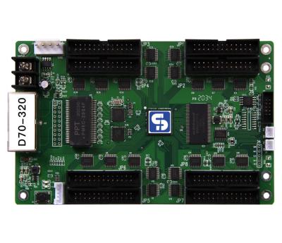 China Placa receptora de pitch pequeno D70-320 com 8 interfaces HUB320 32 suporte RGB LedSet3.0 à venda