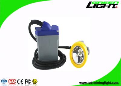 China 15000Lux 6.6Ah Corded LED Cap Lamp 1.67W IP68 Waterproof For Mining Tunneling for sale