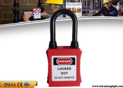 China Durable Lock Out Padlocks , Dust Proof Nylon Shackle ABS Lock Out Locks for sale