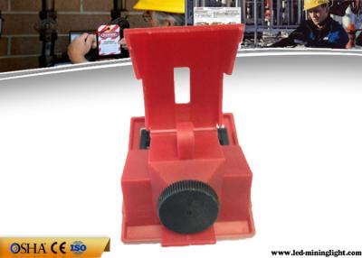 China Red Clamp On Circuit Breaker Lockout For 120V - 277V Circuit Breaker for sale