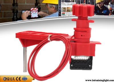 China Multi Purpose Red Valve Lock Out Industrial Steel Nylon Material for sale
