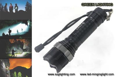 China GL-F002 XML-T6 Rechargeable Led Torch , 10W 1200 Lumen Cree Led Flashlight for sale
