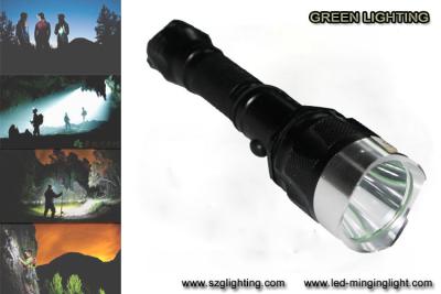 China IP67 10W Rechargeable Torch Light , 25000 Lux 1200 High Lumen Flashlight for sale