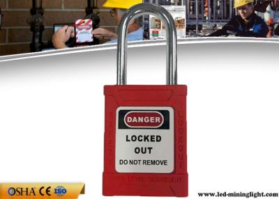 China Safety Lockout Padlocks 38 Mm Steel Lock Shackle 53 Mm ABS Lock Body for sale