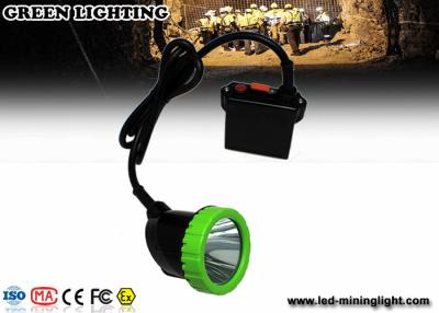China 5W High Power LED Coal Miner Cap Lights Green And Black Head Lamp 1500mA for sale