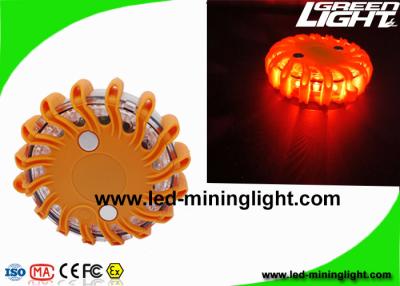 China Magnetic Rechargeable FRED Flashing Roadside Emergency Disc LED Warning Flare with Waterproof Impact Resistant for sale
