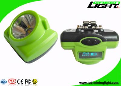 China LED cordless mining cap lamps 13000lux IP68 with OLED screen en venta