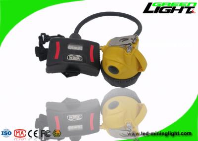 China 392g Lightweight Semi-corded Cap Lamp IP68 Waterproof LED Mining Headlamp 15000Lux 1.7W High Beam Flame Resistant for sale