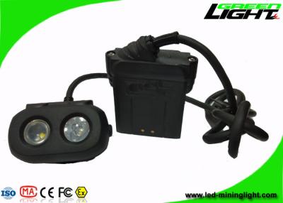 China Rechargeable OLED Led Miners Cap Lamp 15000lux Waterproof Dual - Beam Functional for sale