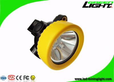 China IP68 Waterproof Miners Cap Lamps Cordless 5000lux Brightness Small Size PC Material for sale