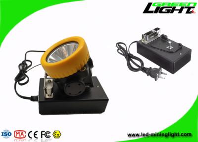 China PC Recharegable LED Tunnel Light Cap Lamp 2.2Ah Lithium Ion Battery 4500lux for sale