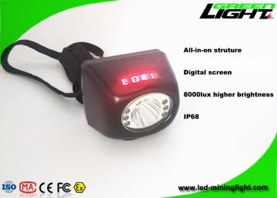 China 1.7W 8000lux Miner Led Headlamp 5.7Ah Underground LED Miners Light for sale