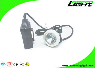 China 10000Lux LED Miners Cap Lamp Rechargeable Lithium Battery 1.67W 6600mAh ABS PC Waterproof for sale