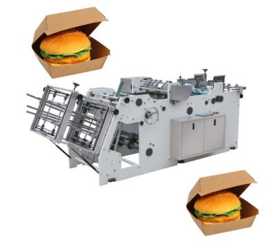 China High Efficiency Hamburger Box Making Machine 4KW Long Using Life for sale