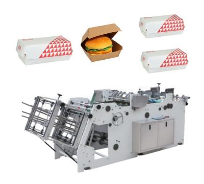 Chine Grande vitesse de la machine 4.0KW de fabrication de cartons d'hamburger de taille normale à vendre