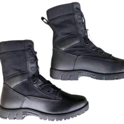 China Heat Resistant Military Leather Boots Rubber Outsole Quick Rebound High Elasticity for sale