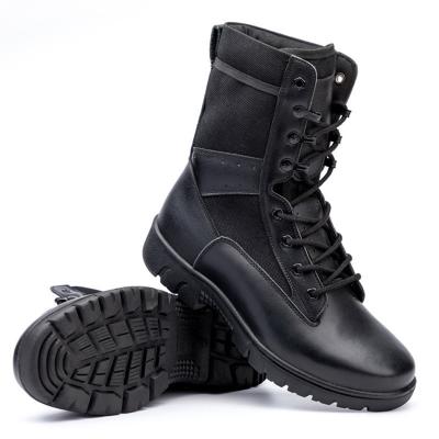China Shockproof Tactical Military Leather Boot Antibacterial Moisture Proof Army Training Boots for sale