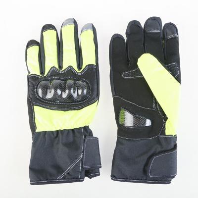 China Padded Thickening Traffic Reflective Gloves Long Warm Waterproof for sale