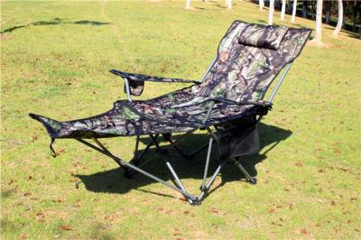 China Adjustable Reclining Outdoor Folding Chair Outdoor Fishing Gear Portable With Armrests for sale
