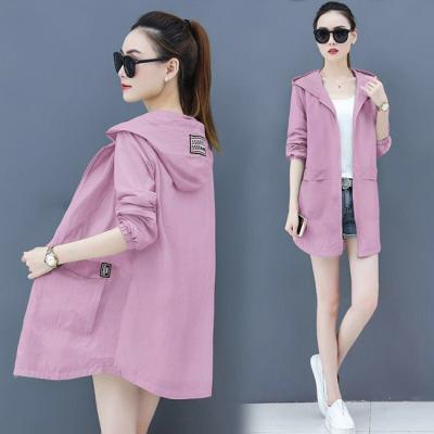 China Mid-Length Hooded Sun Protection Clothing Uv Women'S Sun Protection Clothing for sale