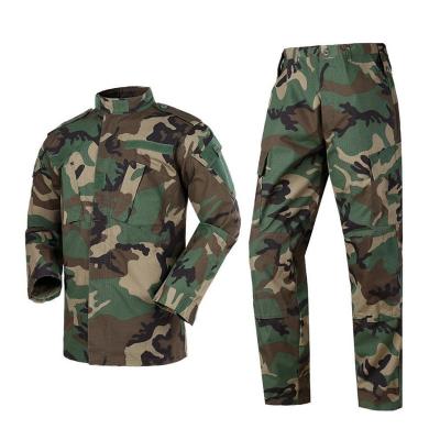 China ACU Woodland Army Combat Military Camouflage Uniform High Density Ripstop Fabric for sale