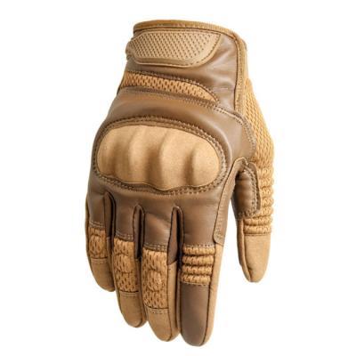 China One Finger Military Tactical Leather Motorcycle Gloves Nylon For Outdoor Climbing for sale