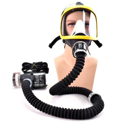 China Industry Protective Fire Fighting Gas Mask Anti Fogging Full Face Gas Mask for sale