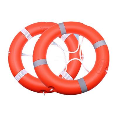 China 2.5Kg Polyethylene Foam Adult Swimming Ring Lifebuoy Orange Red for sale