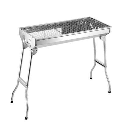 China 5kg BBQ Grill Outdoor Fishing Gear 430 Stainless Steel Barbecue Grill 73*33.5*70cm for sale