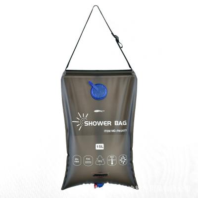 China EVA Portable Solar Shower Bag 15L Lightweight For Hiking Fishing Camping for sale