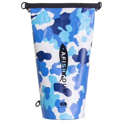 China Camouflage Bucket Dry Bag Outdoor Fishing Gear PVC Fishing Dry Bag Anti Water for sale