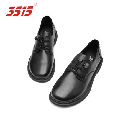 China 3515 British Lace Up Leather Shoes PU Insole Black Leather Dress Shoes for sale