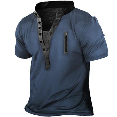 China Zip Retro Printed Military Tactical Shirts Woven Heat Resistant for sale