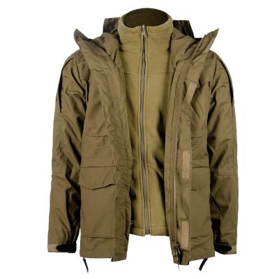 China ODM Military Winter Coat Men Windbreaker Hood Fiber Polyester for sale