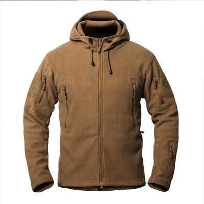 China Zipper Rocker Fleece Military Winter Coat Plain Pattern Military Camouflage Jacket for sale