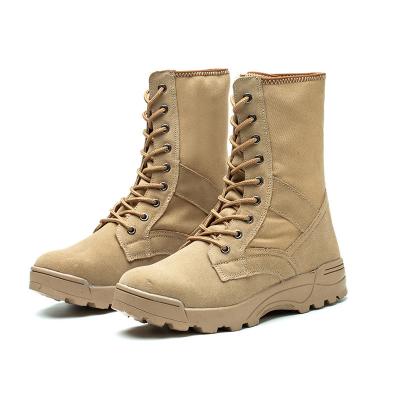 China Army Strong Desert Boots Fire Safety Boots High Top Boots Sandy for sale