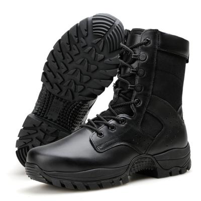 China Hiking Waterproof Outdoor High Top Black Leather Boots Mens Boots Casual Leather for sale