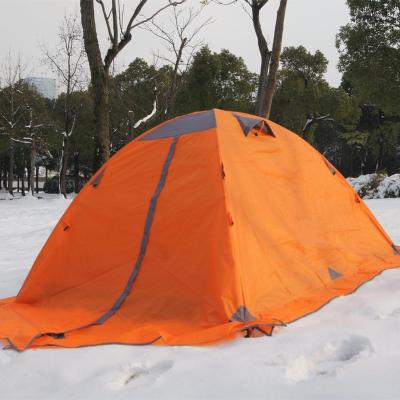 China Aluminum Pole Double Layer Camping Tent With Snow Skirt for sale